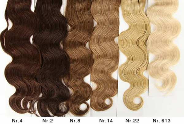 Long cheveux véritables, ondulés
