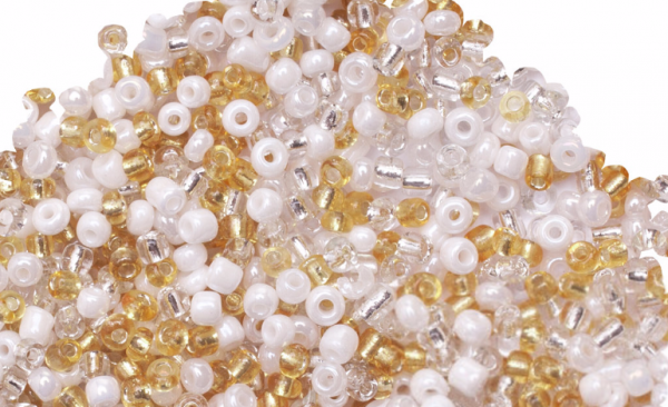 Goldfarbene Perlen (Rocailles) 41843