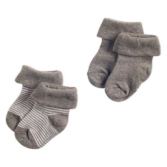 Baby socks grey set of 2