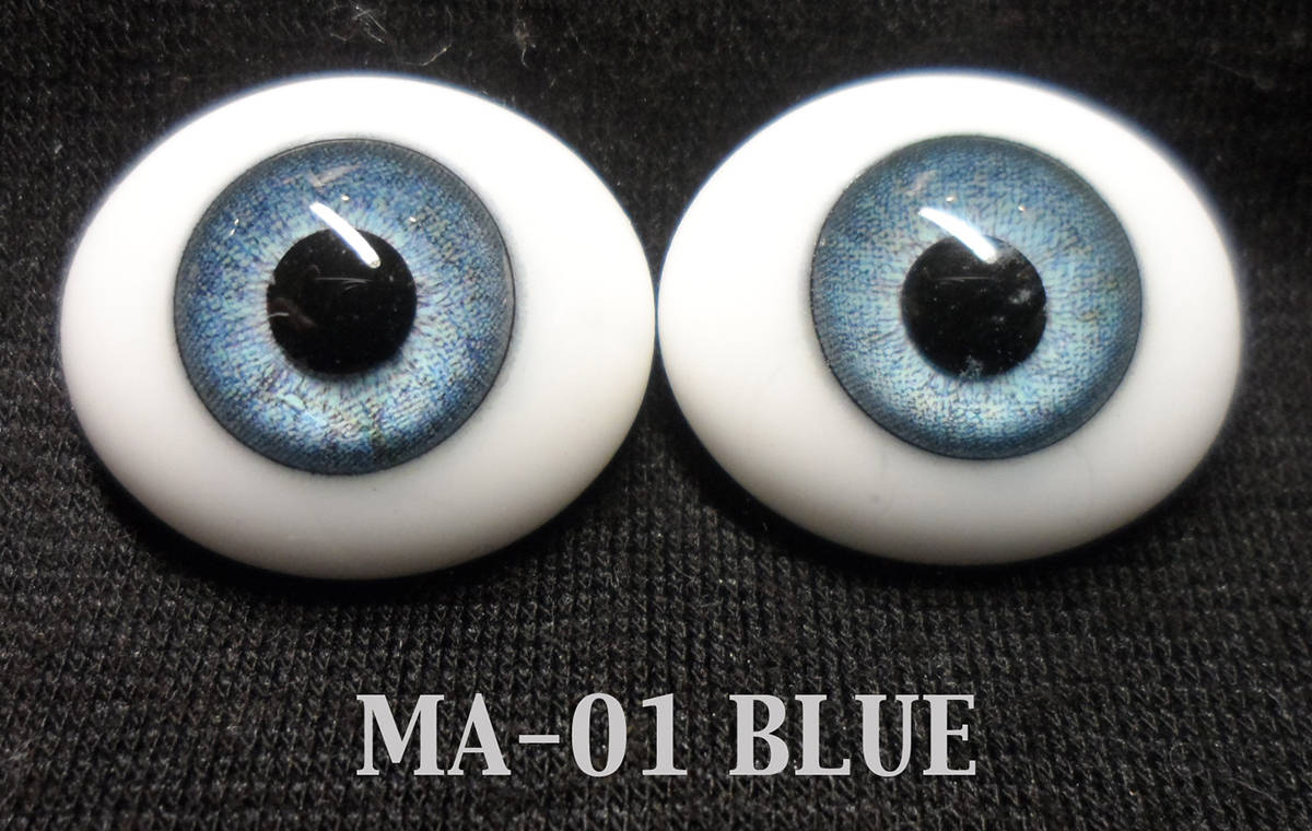 hellblau Reborn Glasaugen  Gr 16 mm 