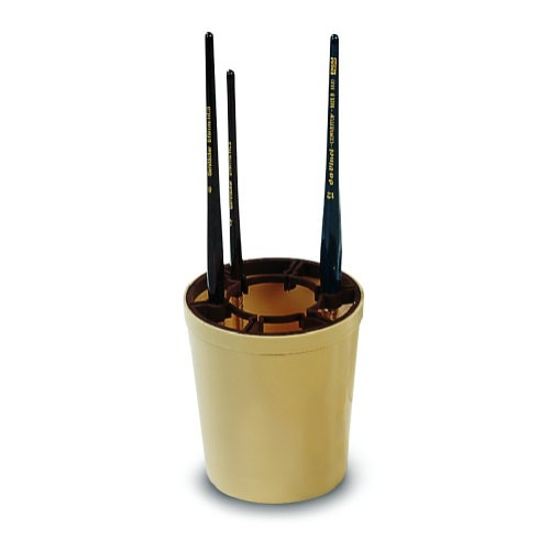 Brush pot with brush holder