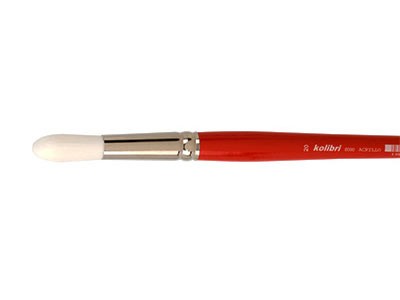 Acrylmalpinsel in rund-ovaler Form