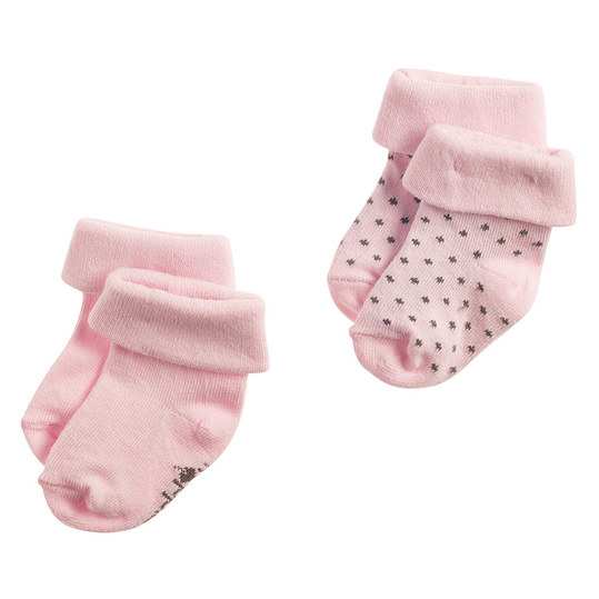 Baby socks pink set of 2