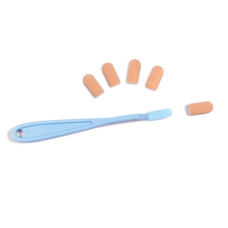 Sponges with paint knife, oval