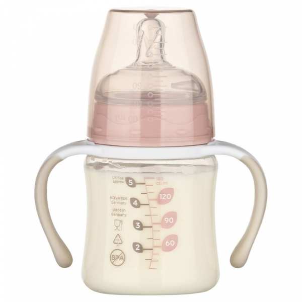 Babyfläschchen mit Griff